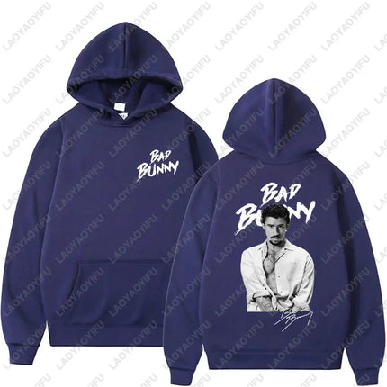 Rapper Bad Bunny Debi Tirar Más Fotos Album DTMF Merch Men Woman Hoodies Fashion Casual Vintage Drop Shoulder Sweatshirt Hoodie
