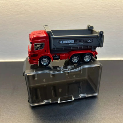 Alloy Engineering Vehicle Toys for Kids 1:64 Diecast Excavator Mixer Dump Truck Model Car with Display Box Boys Collectible Gift