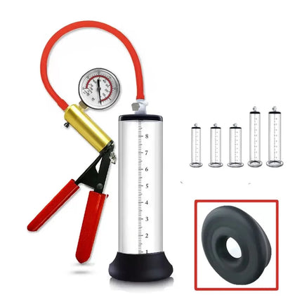 Manual Penis Enlarger Acrylic Penis Pump Sex Toy for Men Vacuum Pump Male Masturbation Penis Extender Trainer Adults Sex Product