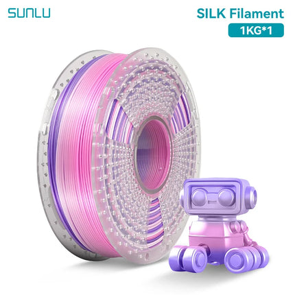 SUNLU 1KG SILK /Dual / Triple Color/Rainbow 3D Printer Filament 1.75mm 1000g Spool (2.2lbs) Neatly Filament Fit Most FDM Printer