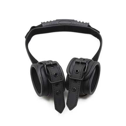 Adults Slave Roleplay Games Sex Position Aid Tool of Leather Bdsm Bondage Handcuffs Strap Armbinder Restraint Erotic Accessories