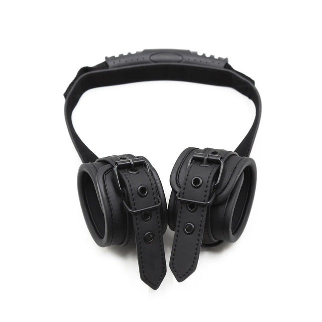 Adult Slave Roleplay Games Sex Position Aid Tool of Leather BDSM Bondage Handcuffs Strap Armbinder Restraint Erotic Accessories