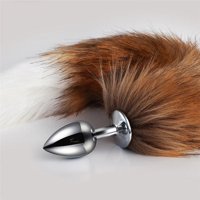 Sex Shop 5 Sizes Metal Butt Plug Fetish Fox Tail Intimate Toys Bdsm Anal Extender Dilator Products Erotic Games Goods For Adults
