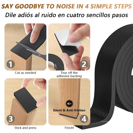 Non Slip Furniture Pads Self Adhesive Rubber Furniture Leg Protectors Heavy Duty Floor Protectors for Chairs Tables Sofas Floors