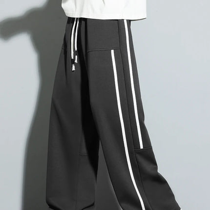 2025 Men Sweatpants Baggy Joggers Cotton Korean Sports Pants  Neutral Loose Outdoor Jogger Fitness Trouser