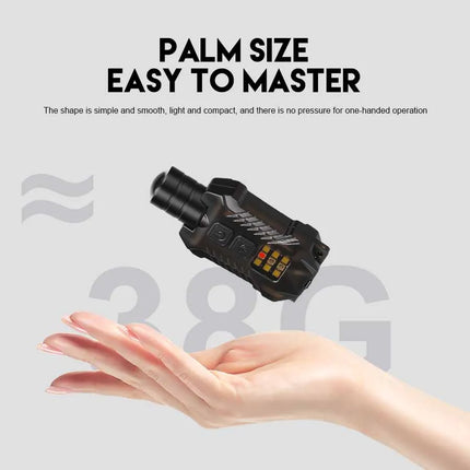 Mini Portable EDC Flashlight USB Rechargeable Zoomable Torch Powerful Pocket Flashlight with White,Yellow and 395nm UV Lamp