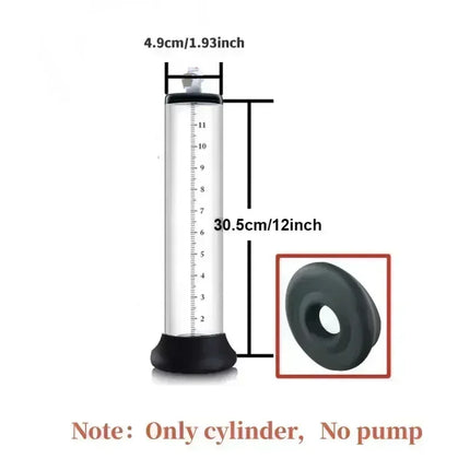 22/30cm Acrylic Penis Pump Accessories Vacuum Penis Enlarger Sex Toys For Man Cylinder Set Penis Enlargement Penile Trainer 18
