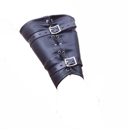 Arm Binder Glove Sleeves,Behind Back Bondage Armbinder,BDSM Leather Handcuffs Straight Jacket,Sex Toys For Couples