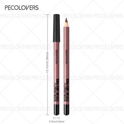 1PC 1PC Waterproof Matte Nude Lip Liner High-Pigmentation Long-Lasting Gel/Pencil Formula, Smooth Application