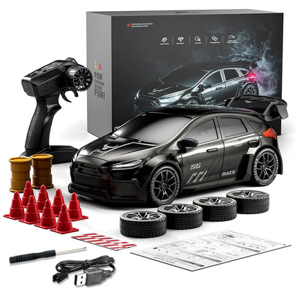1：24 4WD 50KM/H RC Car Stunt Drifting Racing Remote Control Car Brushless Speed Champion with LED Lights Toys Gift Suitable Boys