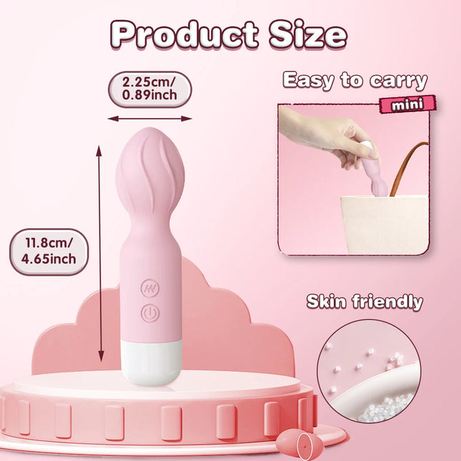 Mini AV Vibrator Female G Spot Vibration Vagina Anal Clitoris Vibrating Stimulator Dildo Vibrator Shop Adult Sex Toys for Women