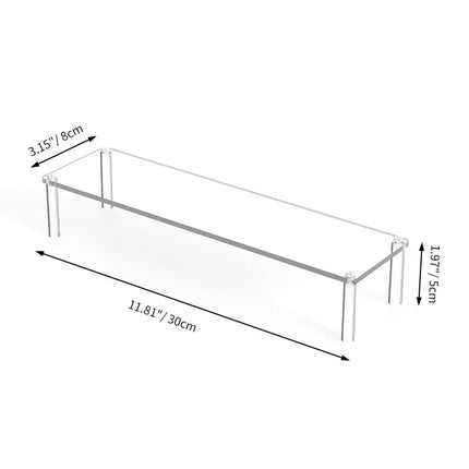 1pcs Multi-Layer Acrylic Display Stand Cake Display Rack High Transparent Trapezoidal Storage Shelf Perfect for Dessert Cupcake