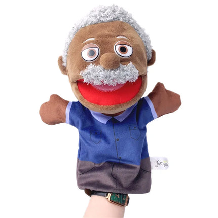 Family Soft Stuffed Toy Doll Dad Mum Brother Sister Cospaly Plush Doll Educational Baby Toys Kawaii Hand Finger Puppet