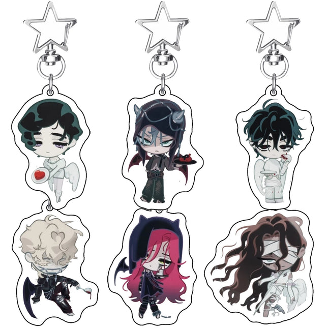 Anime Keychains Alien Stage Acrylic Luka Sua Till Ivan Hyuna Mizi Key Ring Cosplay Accessories Pendant Decoration Keychain Gifts