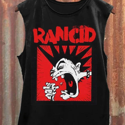 Neutral Tank Retro Satan Curse Sheep 3D Printed Tank Top Punk Style Street Fashion Casual Men's Tank Top Plus Xs-5XL