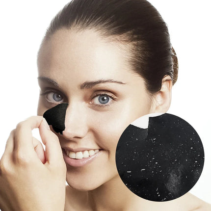 100pcs Unisex Black Nose Patch Deep Cleansing Nose Strips Acne Blackhead Removal Shrink Pore Noses Black Head Stickers Skin Care