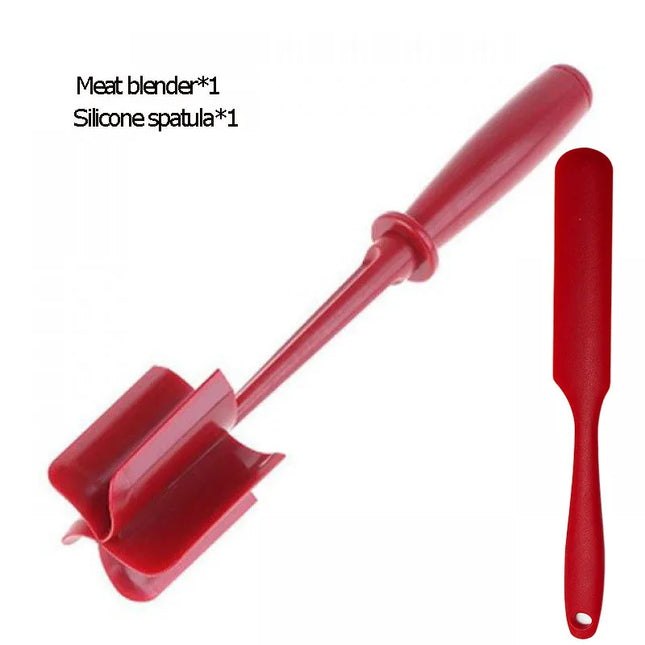 5 Curve Meat Chopper Non Stick Heat Resistant Meat Masher for Ground Beef Hamburger Meat and Meat Browning Utensil