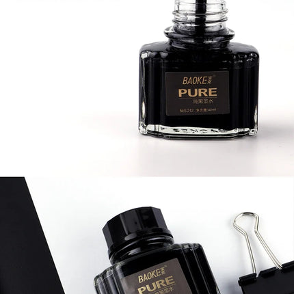 BAOKE 40ml Fountain Pen Ink Bottle Pigment Pure Pen Ink