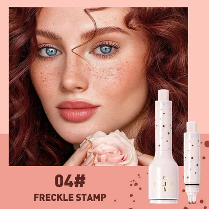 QIBEST Facial Freckle Stamp Pencil,Natural Makeup For Freckles,Dark Spots,Waterproof,Not Easy To Fade Concealer,Feminine Contour