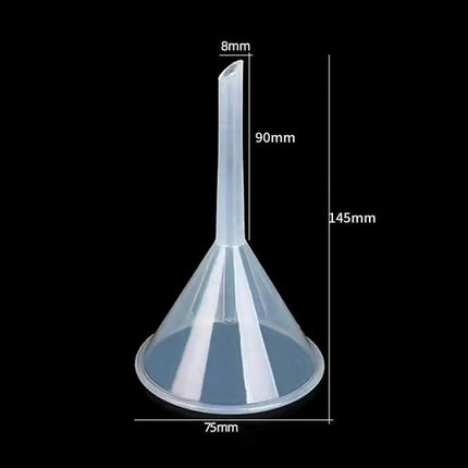 1/3Pcs Practical Clear Plastic Funnel Set Lab PP Funnels Filling Tool Filling Small Bottles Packing Tool Kitchen novel utensils