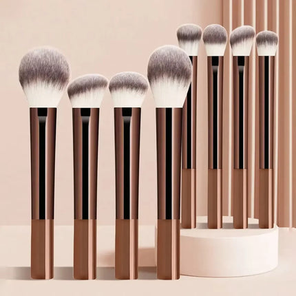 13PCS Makeup Brush Set Foundation Concealer Powder Eyeshadow Blush Brush Kabuki Blending Cosmetic Beauty Tool for Face