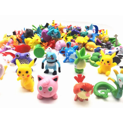 144pcs Pokemon Pikachu Action Figure Toys Mini Figures Model Toy Pikachu Anime Kids Doll Birthday Christmas Gifts