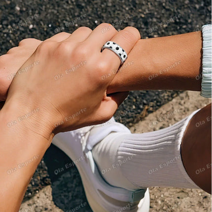 Ola Esporte Smart Ring Vibration Alerts Gesture Swipe Videos Messages Alarms Vibration Heart Rate Health Monitoring Smartring