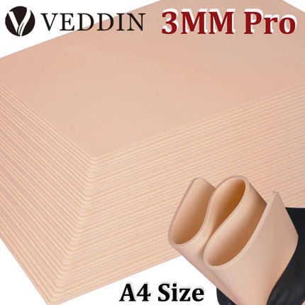 8/6/5/3/1pcs Tattoo Practice Skin 3MM Pro A4 Size Silicone Fake Skins for Permanent Makeup Training Skin Supply Tattoo Accessory