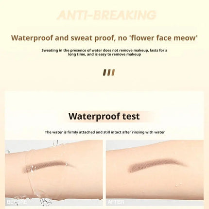 Ultra Fine Double Ended Eyebrow Pencil Waterproof Sweatproof Long Lasting Natural Hair Like Strokes Beginner Friendly with Brush