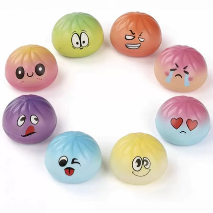 New Baozi Stress-Relief Kneading Music Cartoon Design Ventilation Simulated Food Game Stress-Relief Toy Slow-Paced Rebo