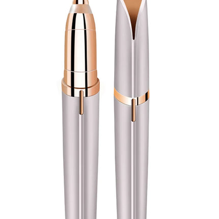 1PC Automatic Electric Eyebrow Trimmer for Beginners Nose Hair Shaver Brush Scraper with Battery （Self provided battery））
