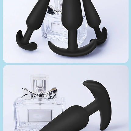 S/M/L 3 Sizes Anal Plug Soft Silicone T-Shaped Anal Plug Butt Plug Adult Sex Toys for Men Women Gay Prostate Massager Dildo