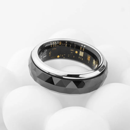 2024 COLMI R11 Smart Ring, Fidget Spinner Anxiety Relieve Ring with Charging Case for Men, Health Sleep Monitor, 5ATM Waterproof