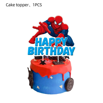 Spiderman Birthday Decor Superhero Theme Spider Birthday Party Decorations Paper Napkins Background Balloons Kids Party Supplies