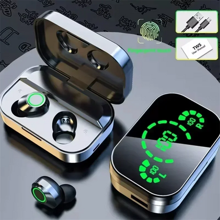 TWS Wireless Bluetooth Headset with Mic Bluetooth Earbuds Charger Box LED Fone Bluetooth Earphones Wireless Headphones