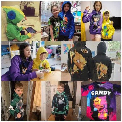 Brawling-Heros 6 To 19 Years Kids Shark T Shirts Mr.P Game 3D Boys Girls Cartoon Tops Teen Clothes