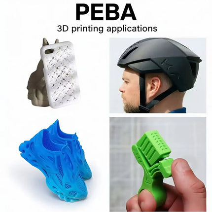 PEBA filament 1.75mm for shoe midsole,super elastic 3D printing material with high energy return,more flexible1kg spool (2.2lbs)