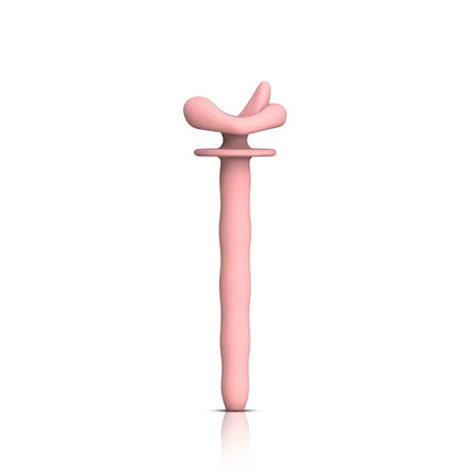 New Silicone Tongue Shaped Hollow Eyebar with Chastity Lock Accessories, Catheter for Men, SM Urethral Stimulation Plug 18+