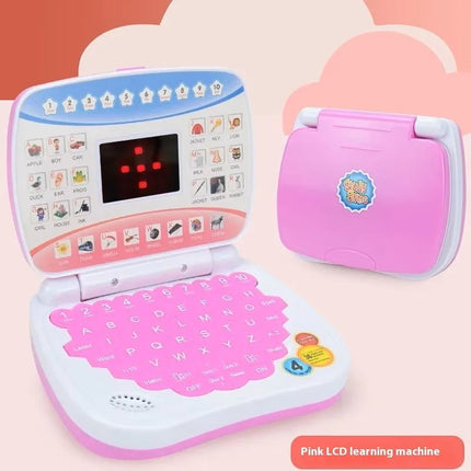 Mini Simulated Laptop Early Education Machine LED Display Learning Device Music Children's Toy
