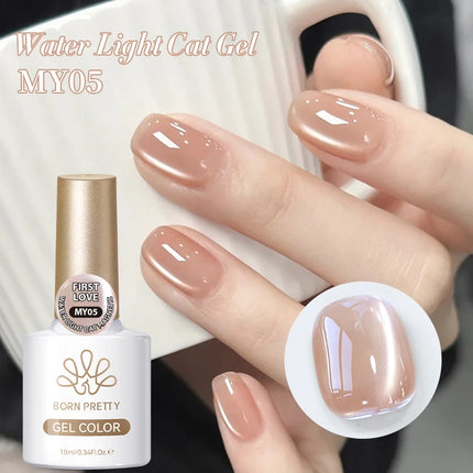 BORN PRETTY 10ml Pink Water Light Cat Magnetic Gel Polish Spaking Glitter UV LED Soak Off Gel Varnish Crystal DIY Manicure