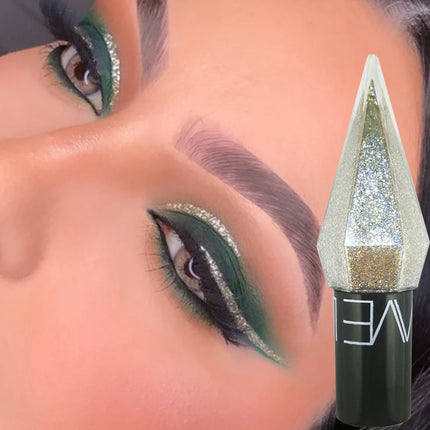 5pc/set Shiny Eye Liners Eyeshadow Waterproof Silver Rose Gold Color Glitter Sequins Eyeliner Eye Shadow Makeup Beauty Cosmetics