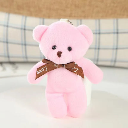 18-90Pcs Mini Teddy Bear Toy Plush Stuffed Bear Doll for Keychain Craft DIY Accessory Birthday Gifts Party Favors Supplies 4.7in