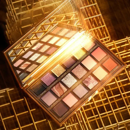 Hudabeauty 18 Colors Empowered Eyeshadow Palette High Pigmentation Eye Makeup New Nude PALETTE Matte Charming Glitter Shadow