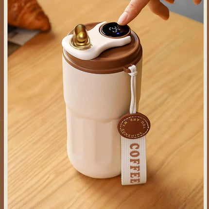 450ML Stainless Steel Thermo Water Bottle LED Temperature Display Coffee Cup Keep Cold and Heat Thermal Mug Travel Vacuum Flask