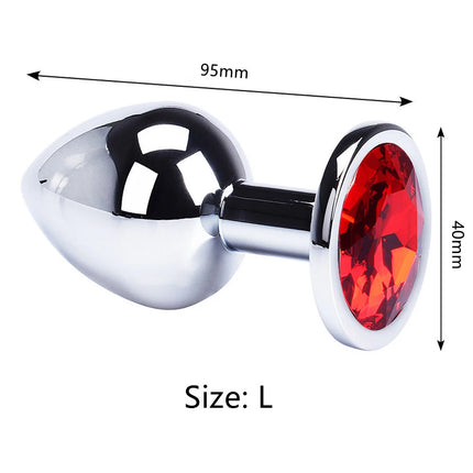 Anal Plug Jewelry Colorful Crystal Anal Plug Stimulator Anal Massage Dilatancy Toys G-point Massage Sex Wellness Adult Pleasure