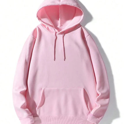 Basic Winter Women's Solid Hoodies Stretch Fleece Comfortable Sweatshirts Loose Pocket Warm Clothes New Street Female Pullover