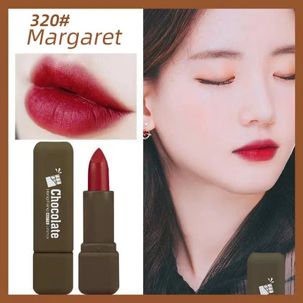 Chocolate Shape Matte Liquid Lipstick Waterproof Innovative Lovely Lip Glaze Velvet Lasting Lip Gloss Lip Makeup Tint Cosmetic