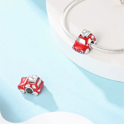925 Sterling Silver Motorcycle Sports Car Bicycle Charms Pendents Fit Qikaola Original Bracelets Fine DIY Birthday Jewelry Gifts