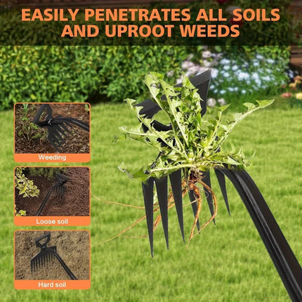 Heavy-Duty Manual Weeding Tool - Efficient Long-Handled Weeding Equipment,Suitable for Gardens,Farms, Lawns Portable Artifact