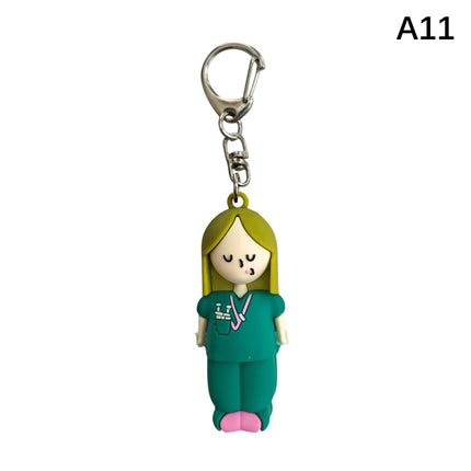 1PC Syringe-Shaped Ampoule Bottle Opener Keychain Rubber Cutter Aid Medication Vial Breaker Tool For Home Nurses And Doctors
